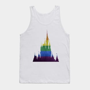 Rainbow Castle Silhouette Tank Top